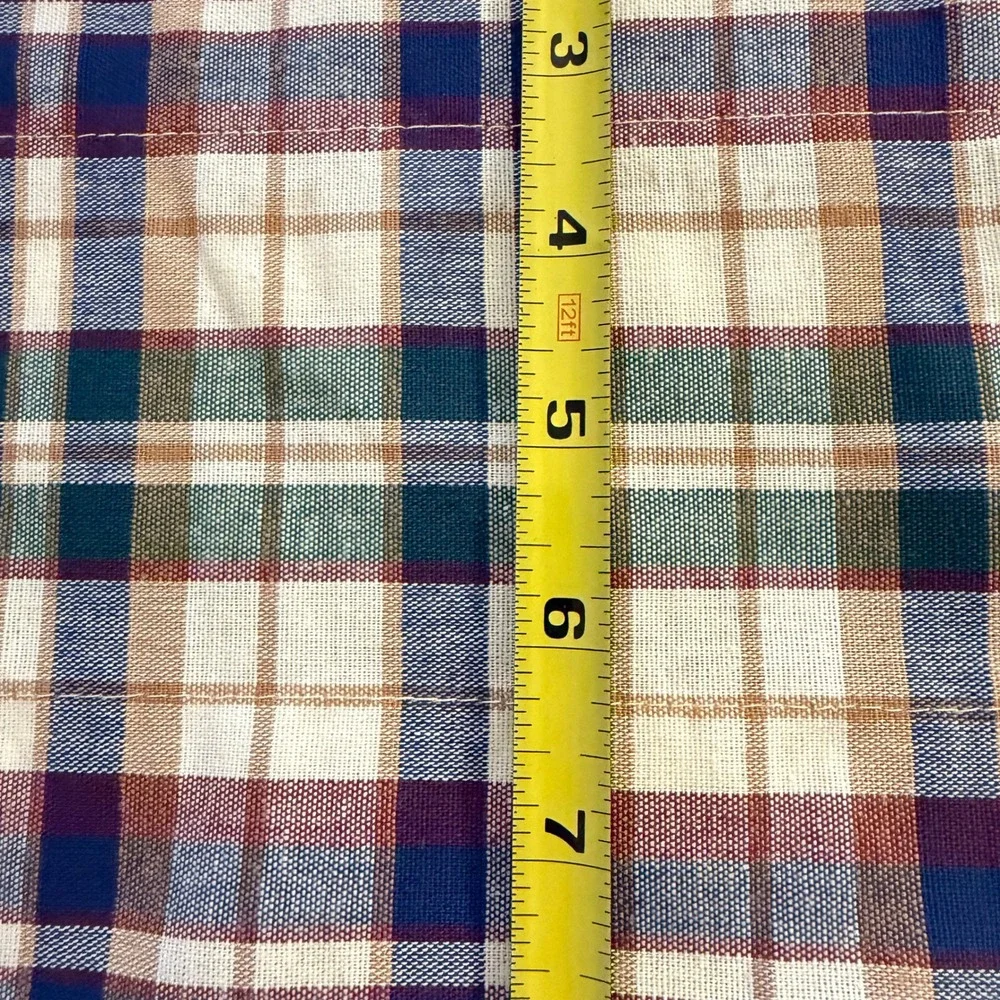 Longaberger‎ Market Day Plaid Woven Traditions Valance Farmhouse Country Vintage